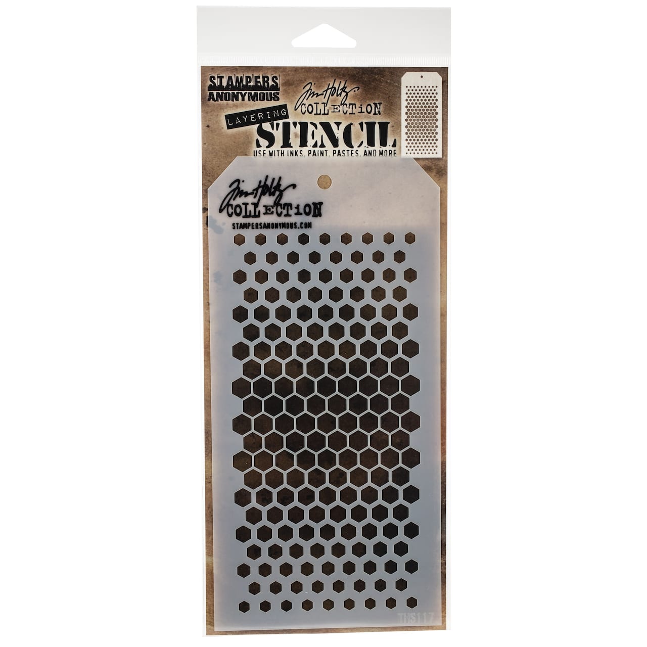 Stampers Anonymous Tim Holtz® Gradient Hex Layered Stencil